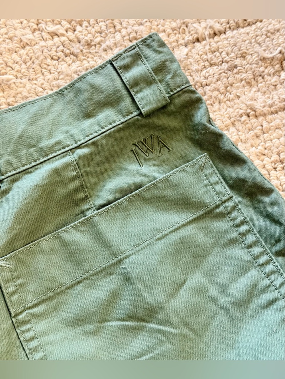 Men’s JW Anderson Uniqlo Green Chino Shorts - Picture 4 of 5